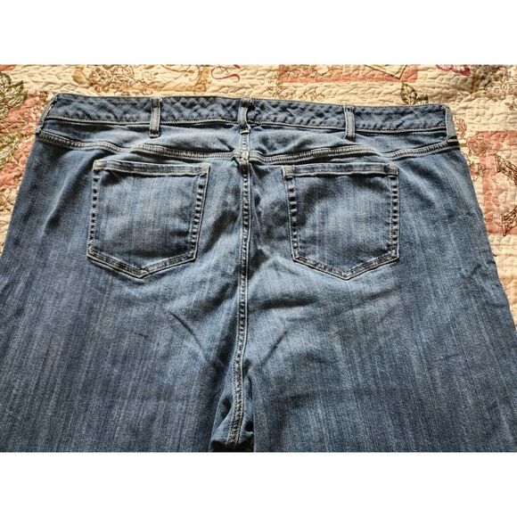 Torrid Girlfriend Jeans Womens Blue Denim Pants High Rise Pockets Size 28T - Picture 5 of 10